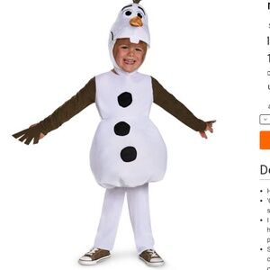 Disney Olaf Costume 3-5T